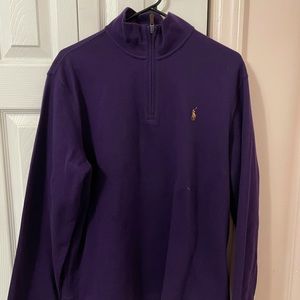 DEAL! Polo Ralph Lauren men's Quarter Zip Purple